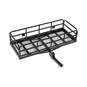 VEVOR 60" x 24" x 14", Hitch Cargo Carrier, 500 lbs Capacity Hitch Cargo Carrier with Anti-Rattle Hitch Stabilizer