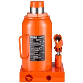 VEVOR Hydraulic Bottle Jack, 30 Ton/66138 lbs Welded Bottle Jack with 11.22''-18.66'' Lifting Range & 3-Section Long Handle, for Car, Pickup, Tru