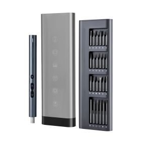 VEVOR Electric Precision Screwdriver Set, 48 Magnetic Bits, Mini Electric Screwdriver with Magnetic Storage Box, S2 Steel Bits, LED Light