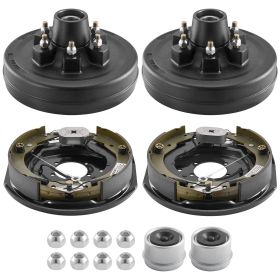 VEVOR Electric Trailer Brake Assembly, 12 x 2 Inch, 1 Pair Self-Adjusting Electric Brakes Kit for 6000 lbs Trailer Axle