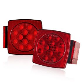 VEVOR Trailer Lights, 12V LED Trailer Tail Lights Kit with Stop Brake Turn Tail License Plate Clearance Lamp