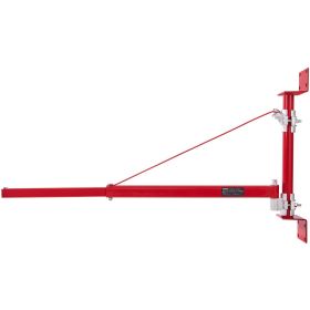 VEVOR Electric Hoist Support Arm, 660 lbs Max Load Capacity, Electric Hoist Holder Swing Arm with Pole, Steel Hoist Frame