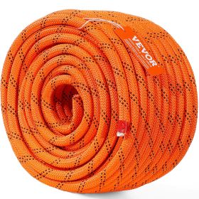 VEVOR Dual Twisted Polyester Cord, 1/2 inch by 120 feet, 48-Strand, 8000 LBS Tensile Strength, Multi-Use Outdoor Rope for Arborist Activities, Hi
