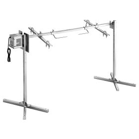 VEVOR Rotisserie Grill, AC120V 8 Level Height Electric Rotisserie Grill Kit, BBQ Grills Rotisseries Kit with 88 lbs Load Capacity, 38W Motor