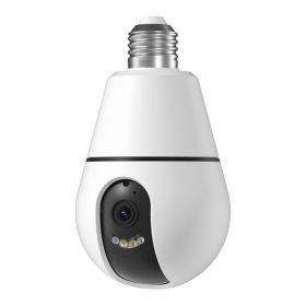 AI Detection 360 Degree HD 3MP CCTV Video Light Bulb E27 IP Wireless Mini Security Hidden Wifi Camera (Option: 3MP-1pc)